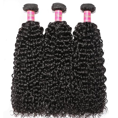 Miniatura 5 de Nadula 7A Cabello humano virgen brasilero, sin procesar, sin partición, cierre con lazo, paquete de 4, color natural