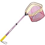 Kids Fishing Net, Telescoping Bait Net, Minnow Net, Butterfly Net - 11.4 Net Depth, Handle Extends to 30 for Easy Catch and Release