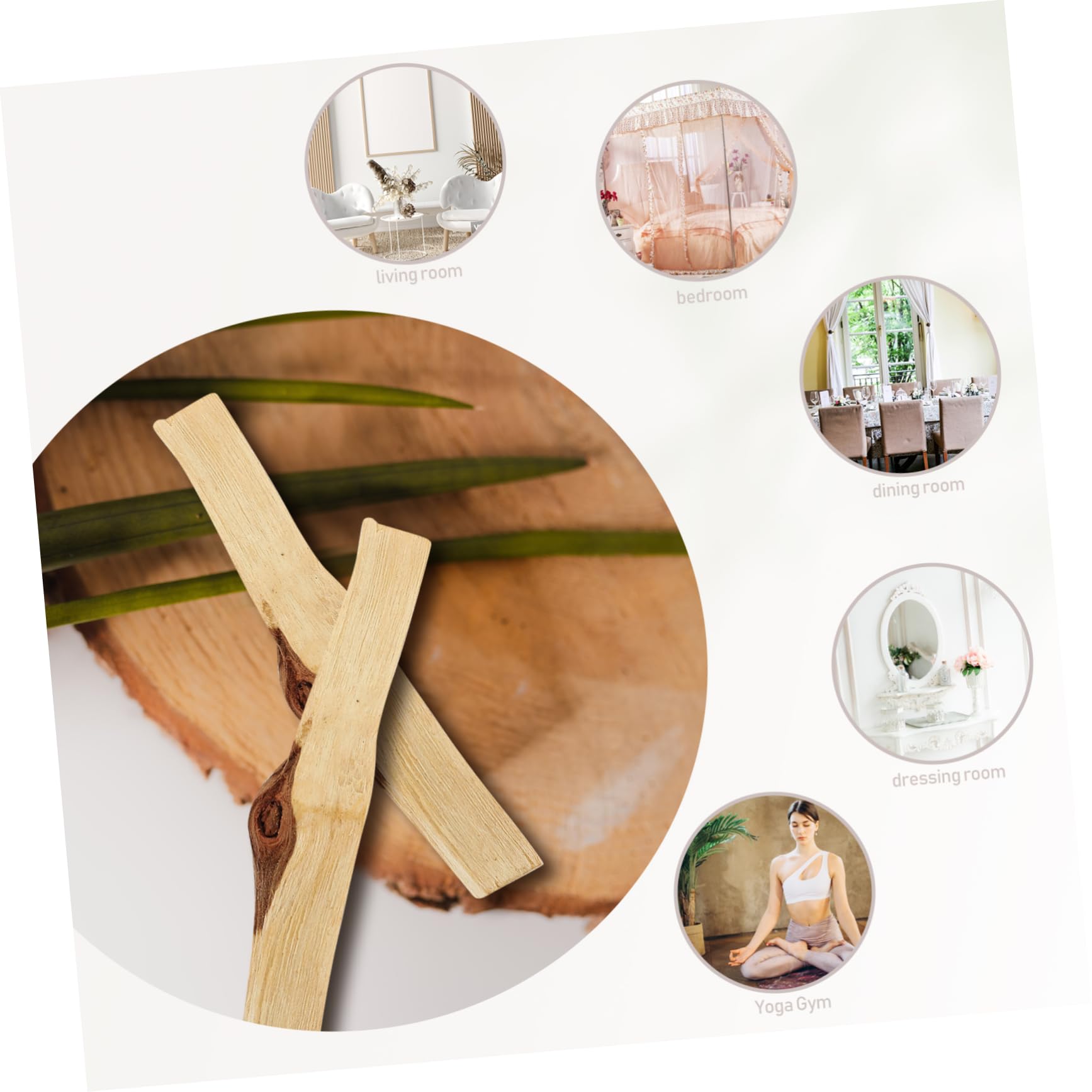 ULTECHNOVO Madera De Incienso Bosque Perfumado Cedro Sándalo Aroma Natural Palos De Incienso Palo Quemador Palo De Madera Manchado Palos De De Manchas 3 Piezas X 4