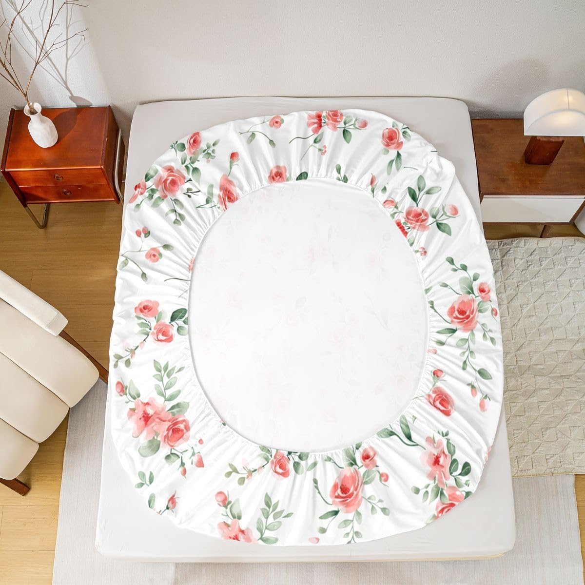 Erosebridal Red Rose King Bed Sheets image 4