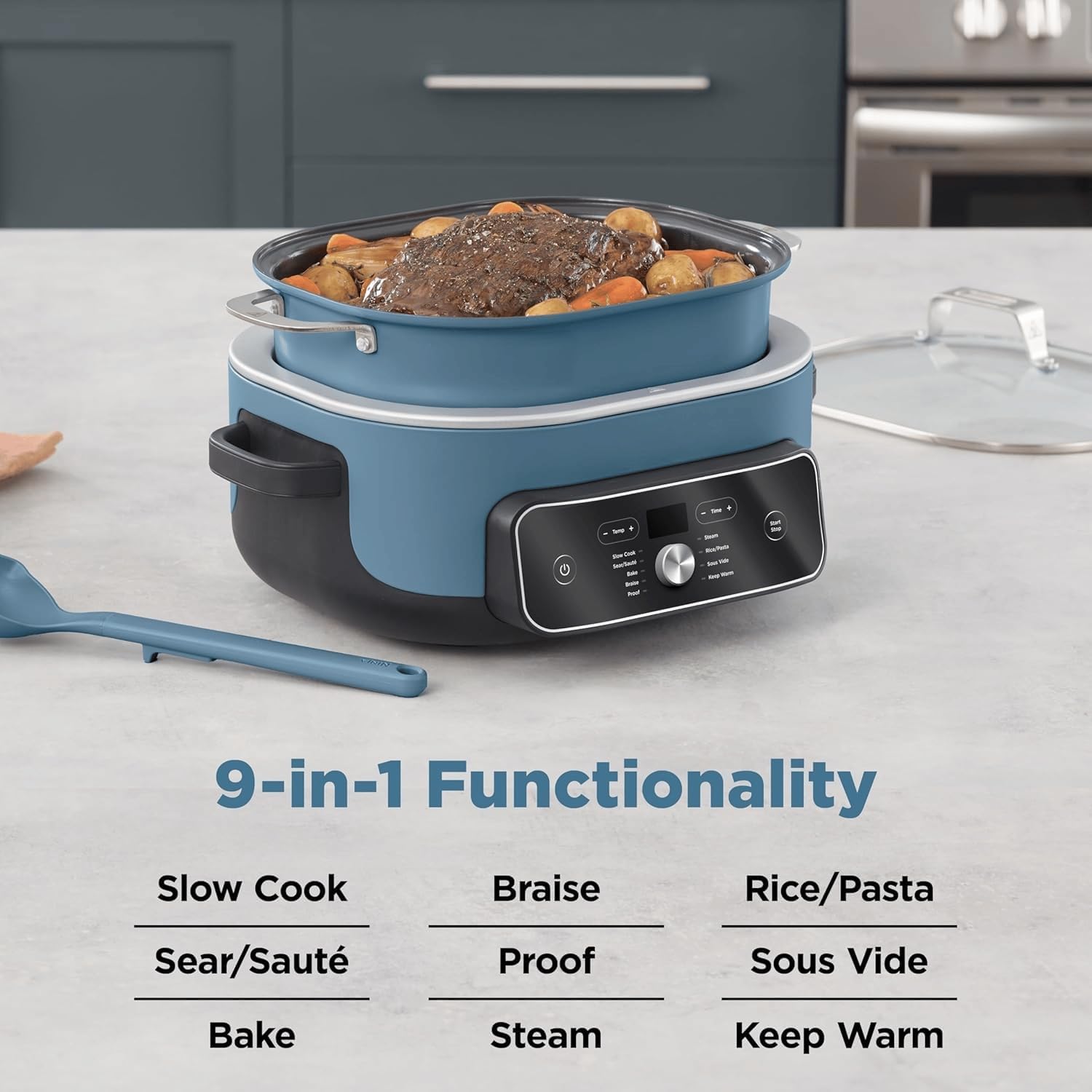 Ninnjja Possible-Cooker PRO 8.5QT – 9 in 1 Multi cooker That Replaces 16 Kitchen Tools | Fast, Powerful & Versatile, Slow Cooker