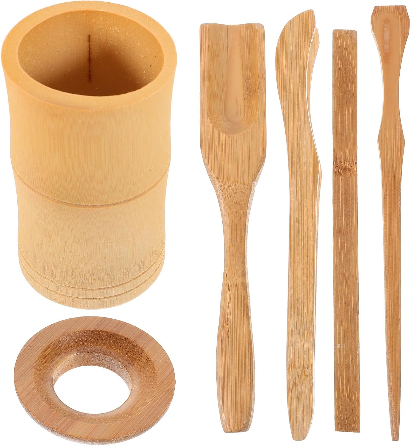 Bamboo Tea Ceremony Accessories Set 6 Piece for Tea Lovers