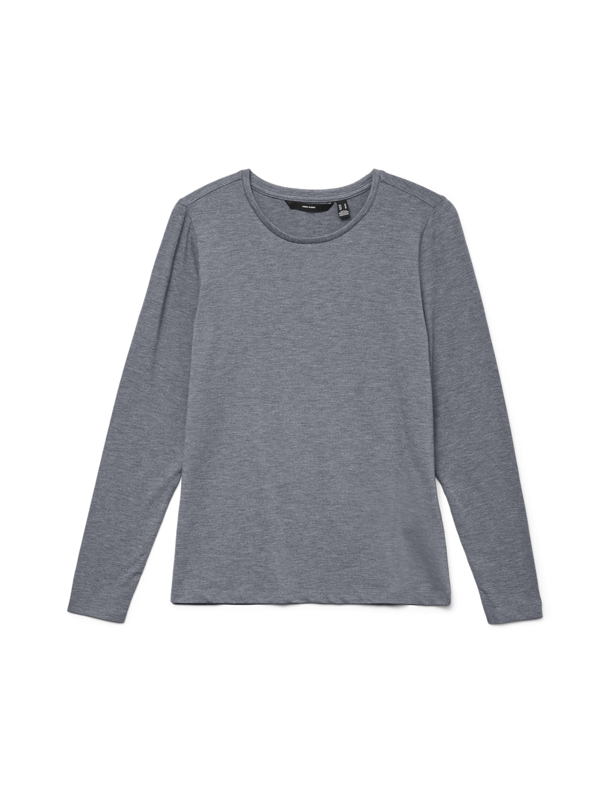 Vero Moda Vmava Ls Top JRS Ga Noos, Medium Grey Melange, M