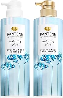 Nutrient Blends Hydrating Glow With Baobab Essence Sulfate-Free 14.9 oz Shampoo, 13.5 oz Conditioner, Intense Rescue Shot Treatment 0.5 oz for Dry Hair