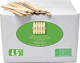 4.5" Craft Ice Cream/Popsicle Sticks/Natural Wood/DIY Projects- Pack of 210