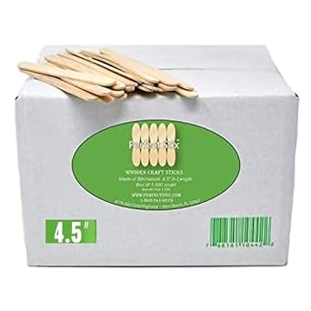 4.5" Craft Ice Cream/Popsicle Sticks/Natural Wood/DIY Projects- Pack of 210