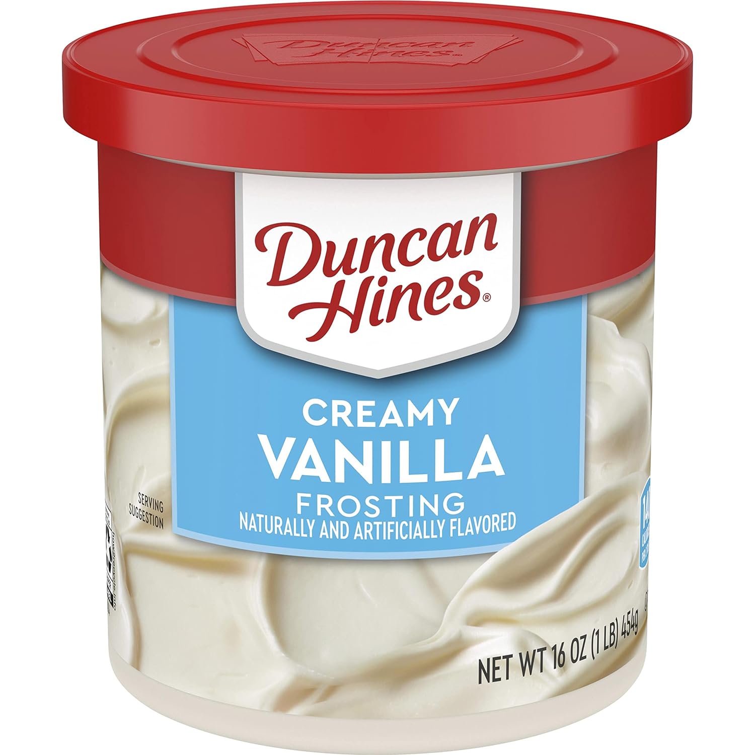 Duncan Hines Creamy Vanilla Frosting 16 oz - Rich Easy-Spread Topping for Cakes Cupcakes Brownies