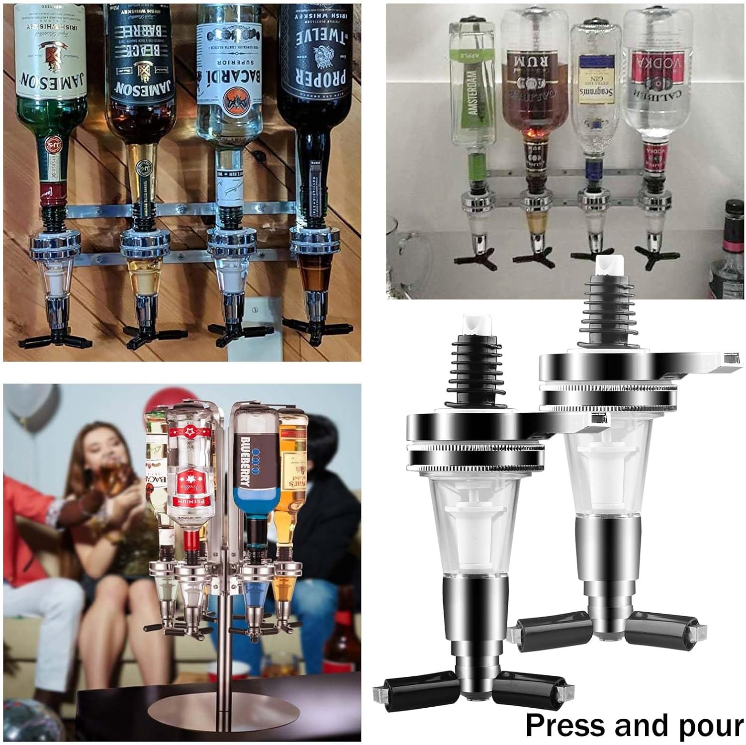 2Pcs Replacement Nozzle 0.8oz 25ml Whiskey Dispenser Nozzle Liquor Dispenser Nozzle Shot for Wine Racks Alcohol Caddy Liquor Cocktail Dispenser by MUGLIO