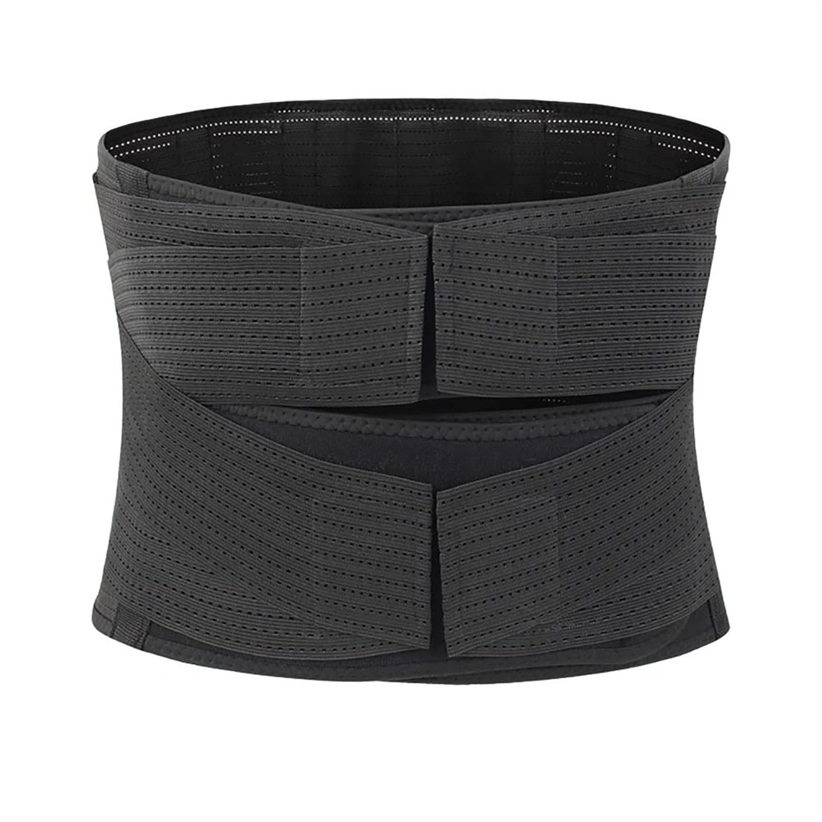 Soporte de espalda de doble compresión Cinturón de descompresión lumbar Correa de cintura transpirable para aliviar el dolor de espalda baja, escoliosis, hernia de disco, ciática (negro S)