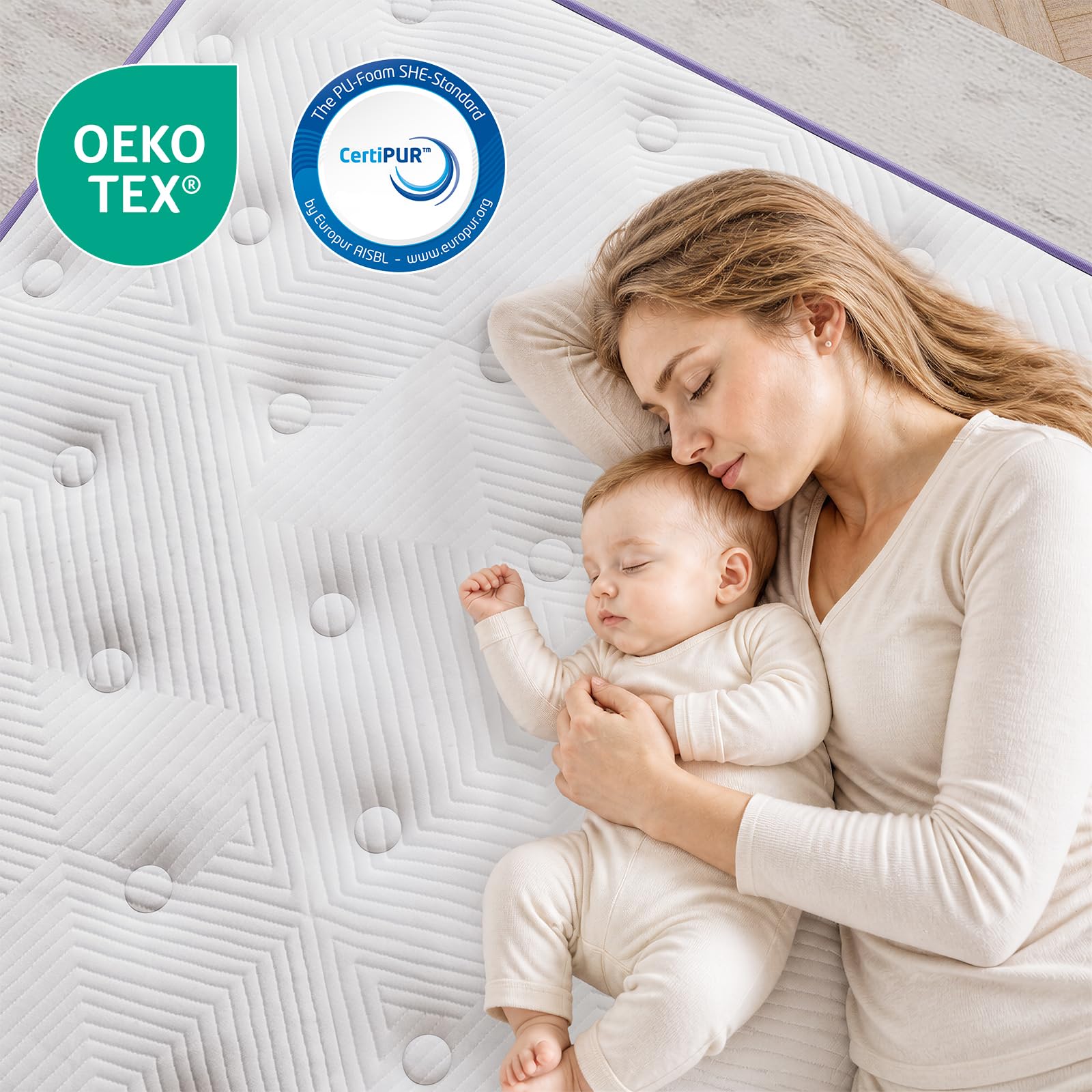 Vesgantti Materasso Singolo 120x200cm Memory Foam Gel e Molle Insacchettate