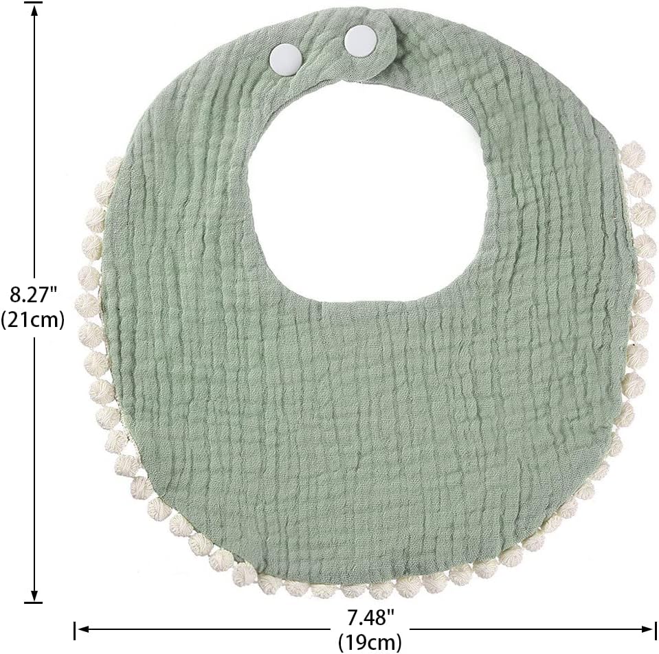 Baby Bandana Drooling Bibs Sets, Teething Muslin Cotton Bibs for Boys Girls, Toddlers, Newborn, Unisex