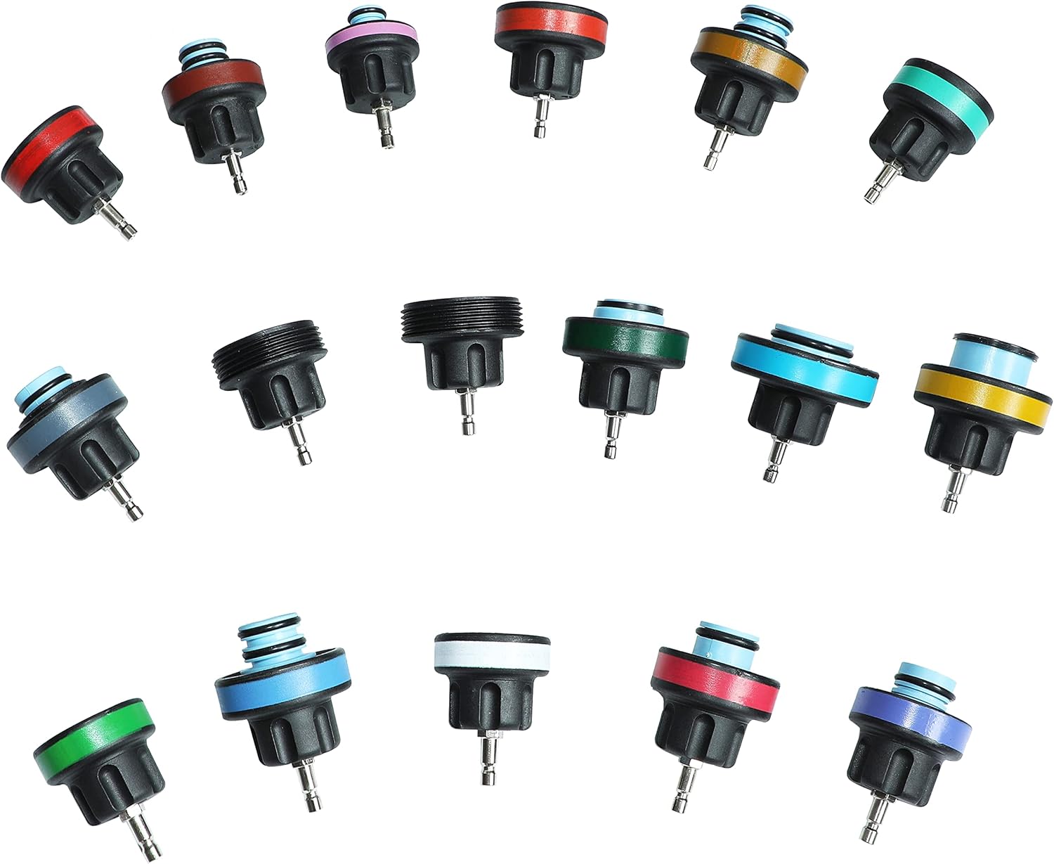 Radiator Coolant Pressure Tester Vacuum Refill Tool Kit 28 Pieces Universal Radiator Pressure Tester Portable Toolbox for Car Auto Truck