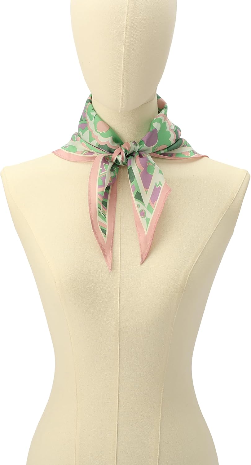 COACH womens Andrea Paisley Printed Silk Triangle - Image 6