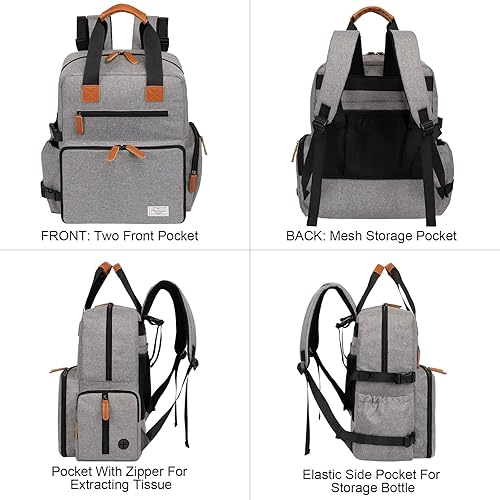 Miniatura 8 de Modoker Bolsa de viaje para perros, mochila aprobada por aerolíneas para organizador de accesorios para mascotas, bolsa de fin de semana con 2