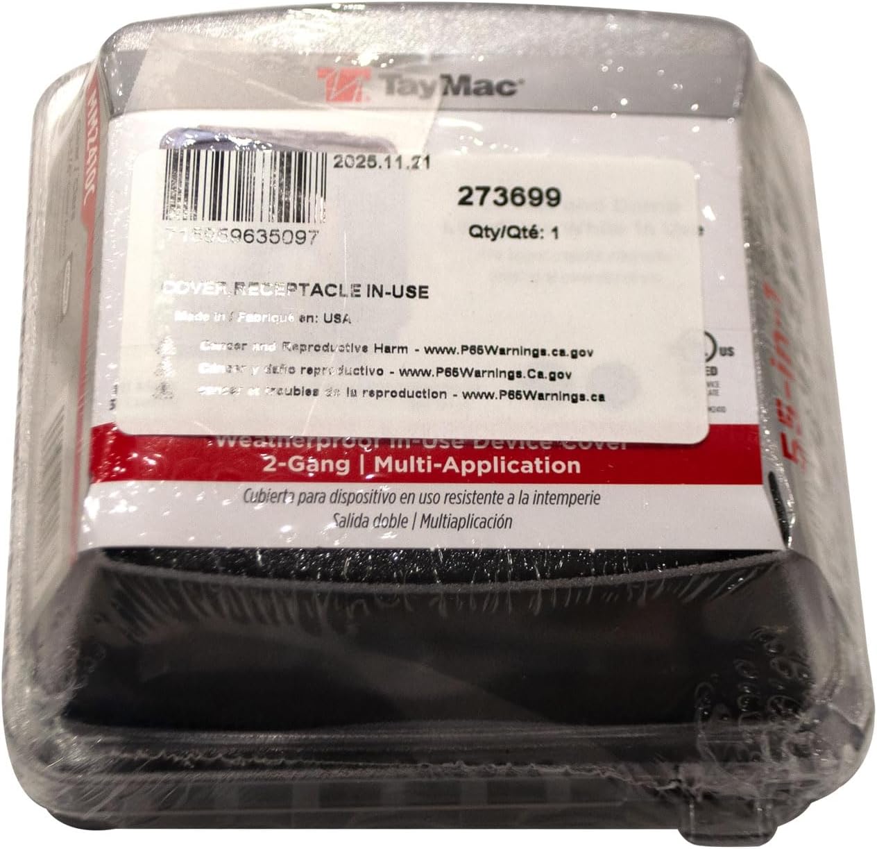 Miller 273699 Cover, Receptacle In-Use