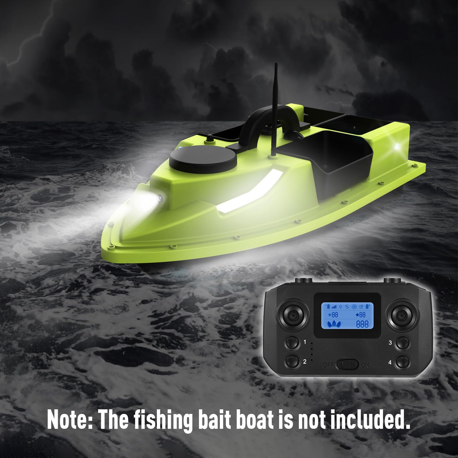 Kavolet Telecomando per barca da pesca GPS D19 D20 LCD a doppia mano