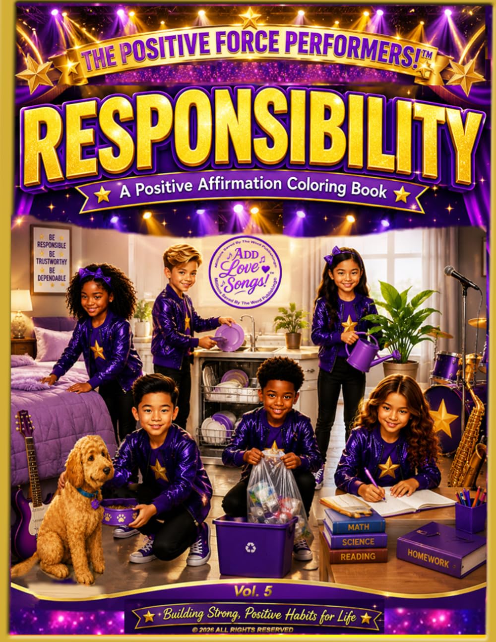 Responsibility (This book is part of The Add Love Songs!™ "We Are The Positive Force!™ Positive Affirmation Coloring Book Series)