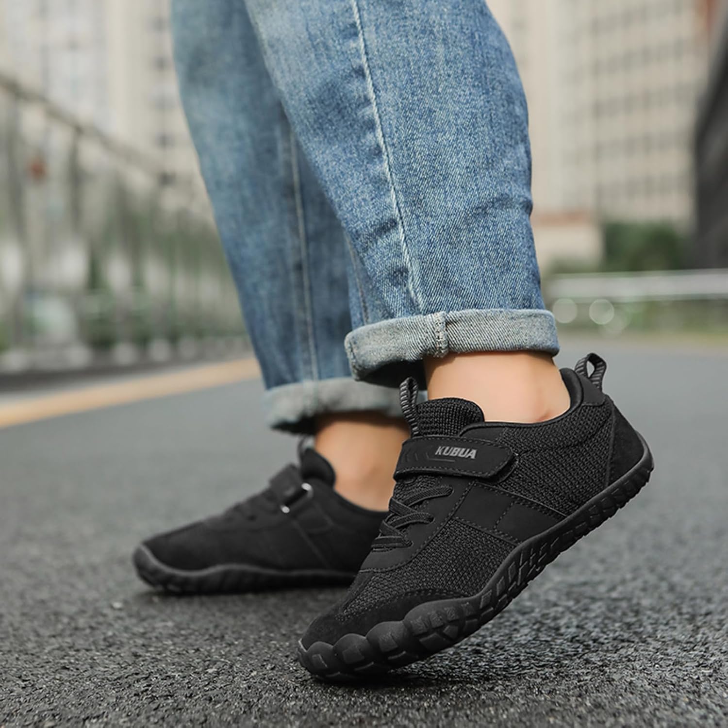 KUBUA Boys Girls Sneakers Kids Barefoot Shoes Comfort Anti-Slip Walking Shoes for Indoor Outdoor Toddler Little Big Kid - Image 2