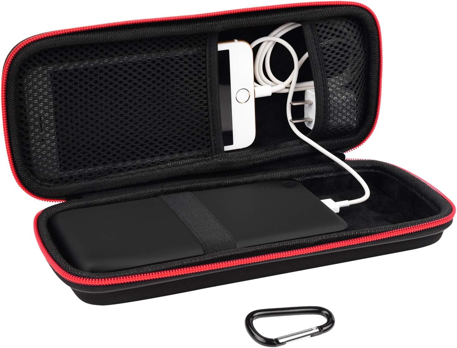 Hard Travel Case Fit for RAVPower 26800/20100/20000mAh, Anker Power Core 26800mAh/PowerCore +26800mAh, Dulla M50000 Power Bank 12000mAh, ROMOSS 30000mAh, Lab599 Tx500 Radio by SKYNEW (Large Black)