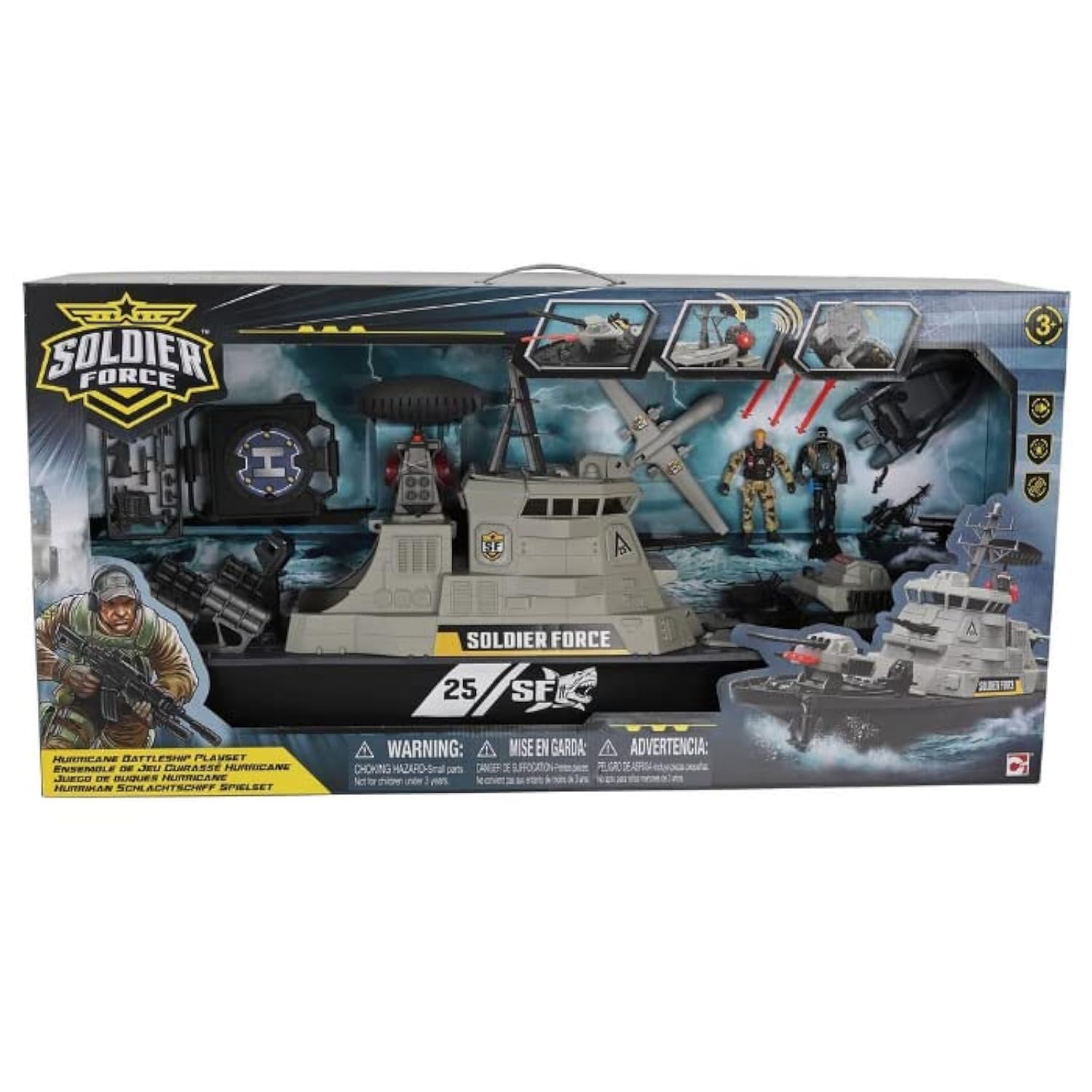 CHAPMEI Soldier Force Hurricane Battleship Playset