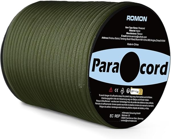 Romon Paracord 4mm Verde Militare 50m