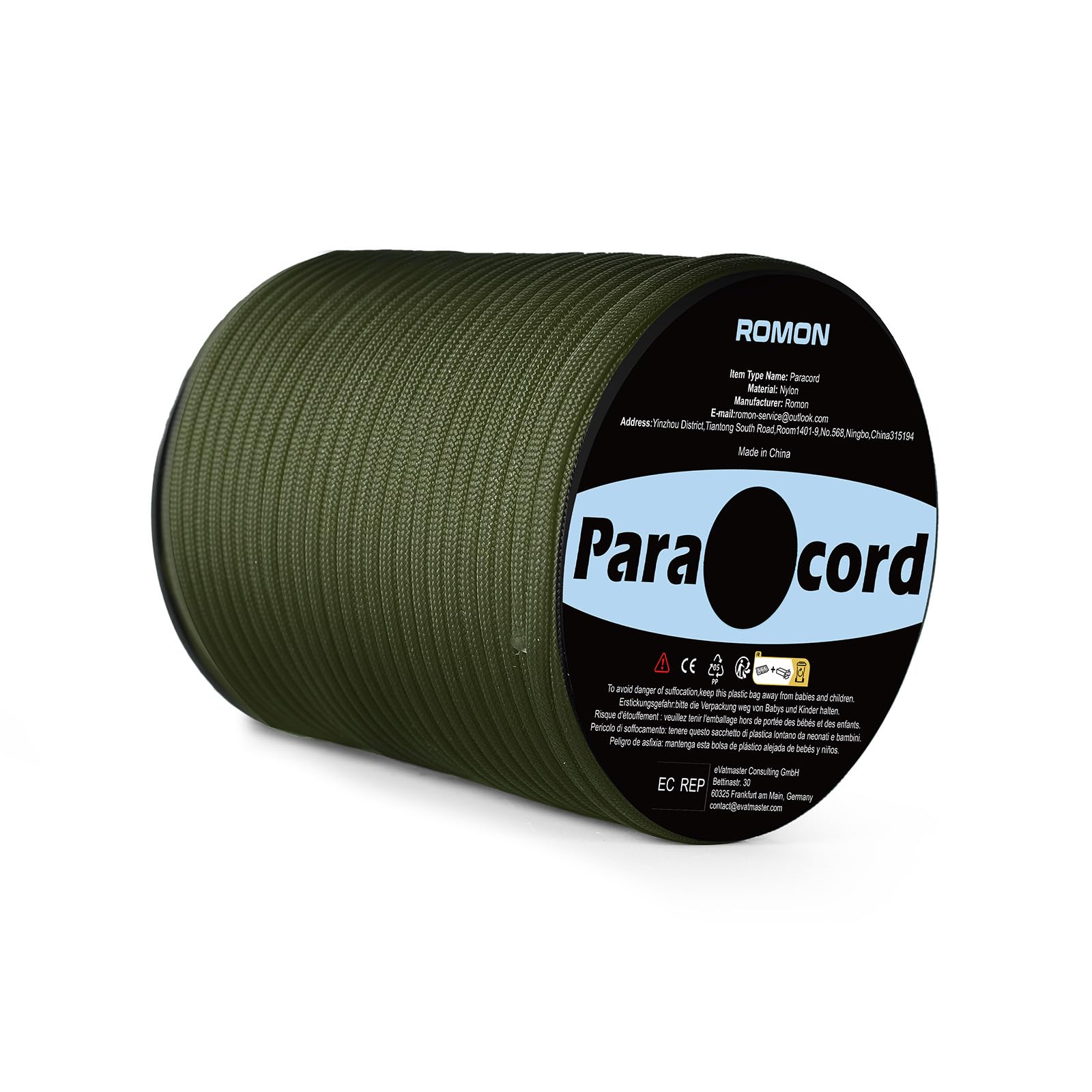 Romon Paracord 4 mm, 50 m linka Paracord, 9 rdzeni, linka paracord, linka odporna na rozerwanie, żagiel przeciwsłoneczny, nylon Paracord survivalowy linka Paracord Reep do aktywności na świeżym