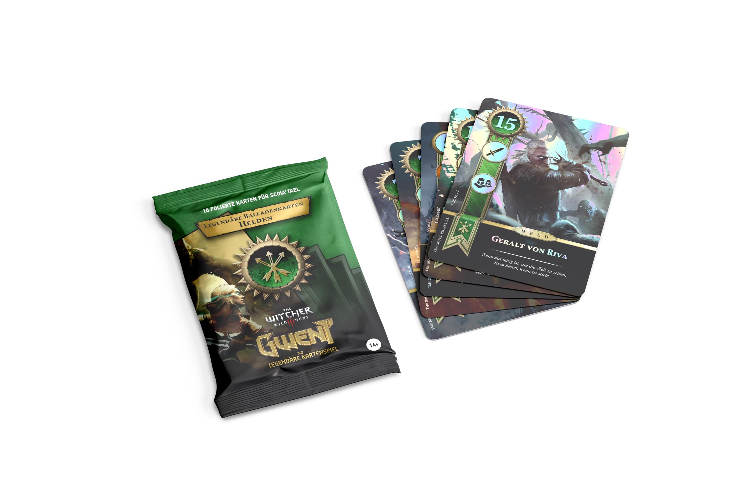 No Loading Games, Gwent Legendary Ballad Cards Heroes - Scoia'tael Expansion, Connoisseur Game, 14+ Years, 30 Minutes Playtime, 1-5 Players