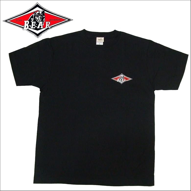 Amazon | (ベアー) BEAR半袖ロゴTシャツ BLACK (M) | Tシャツ 