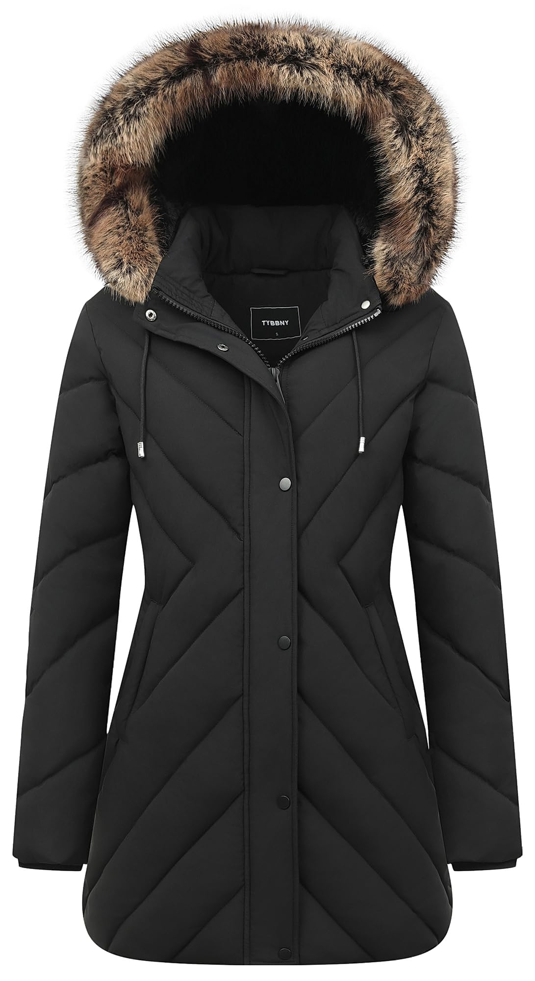 Women's Winter Coat Long Puffer Jacket - Waterproof Warm Thickened Snow Coat for Women