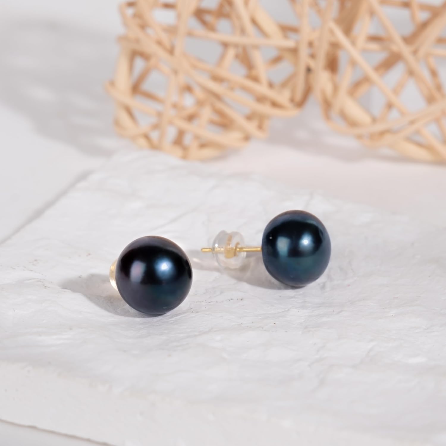 Freshwater Real Pearl Stud Earrings Quality Pearl Earrings for Women