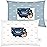 KeaBabies 2-Pack Toddler Pillow 13x18 - Soft Organic Cotton Kids Travel Bed Pillows for Sleeping, School, Nap, Machine Washable, Toddlers 2 to 5, Pillowcase Sold Separately (Roadsters)