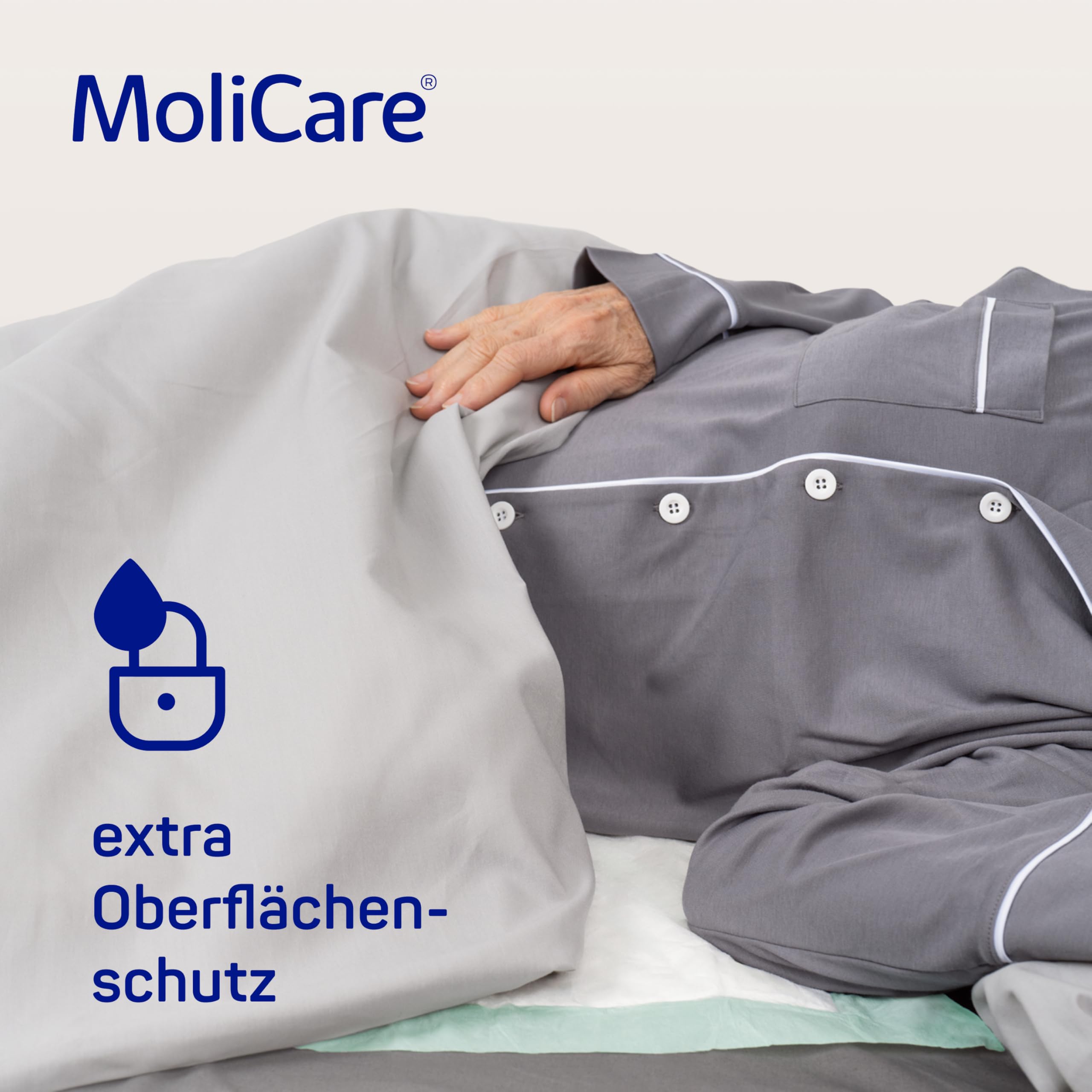 MoliCare Premium Bed Mat 5 Tropfen: Bettschutzeinlage mit saugfähigem Kern aus Zellstoff-Flocken, 40x60 cm, 6x30 Stück