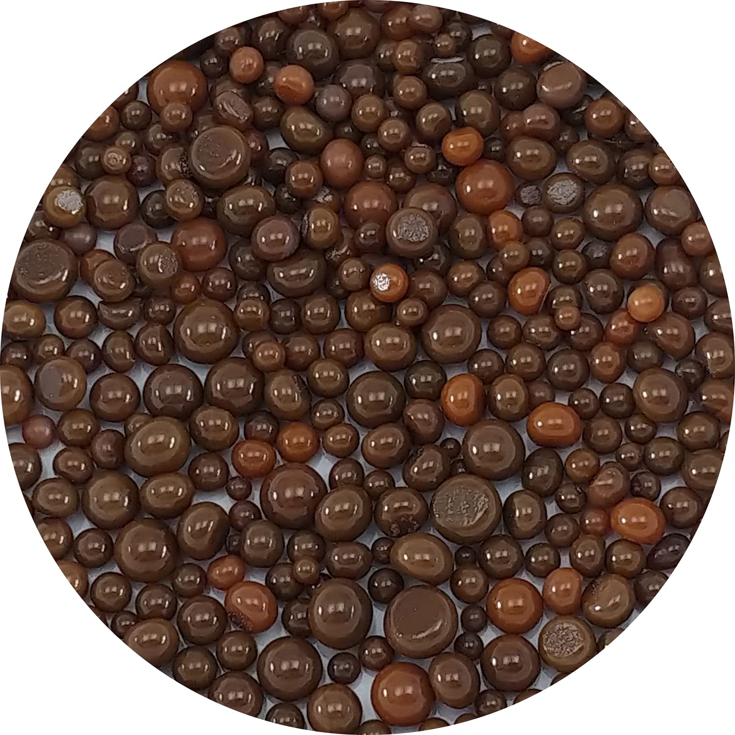 Woodland Brown Opal Frit Balls FB0203 COE 90 Glacial Art Glass-picture-12