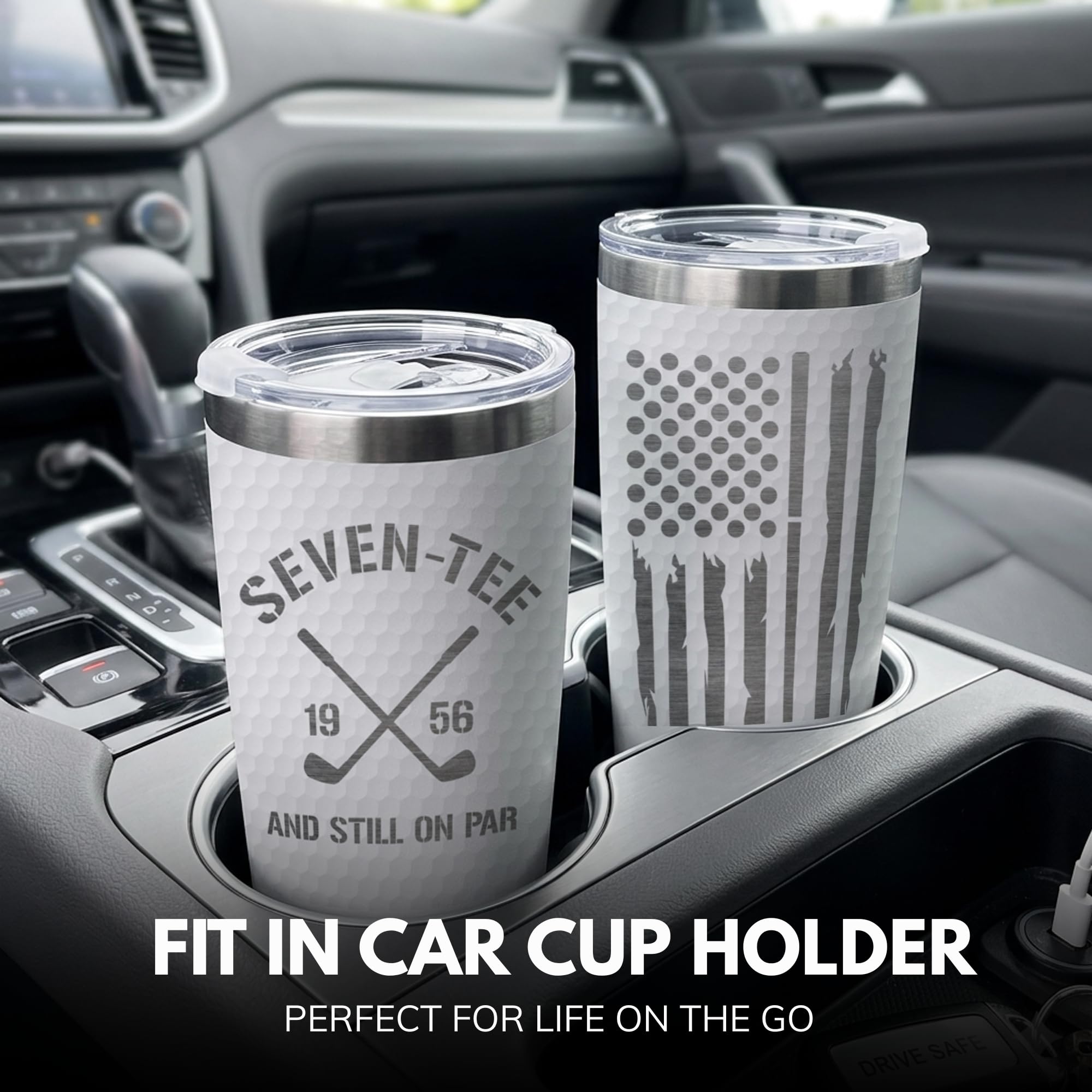 Golf Birthday Gifts for Men - Seven-Tee and Still on Par 70th Birthday Tumbler, Gift for 70 Year Old Man, 70th Bday Golf Gifts, Father Day, Christmas Gift for 70 Year Old Man, Dad, Grandpa