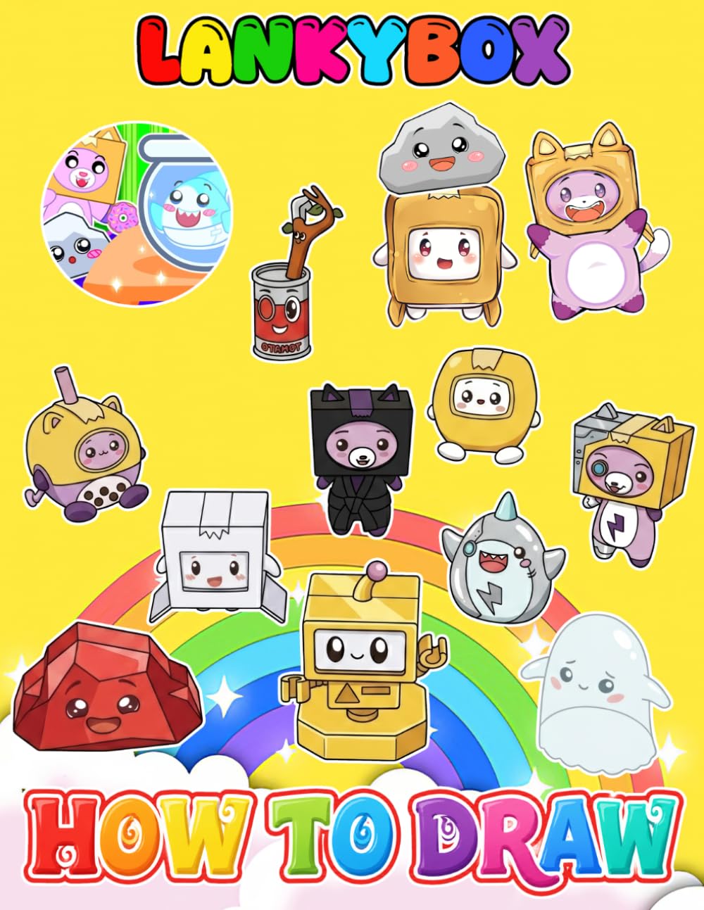 How To Draw: Learn How to Draw Cute Character Step-by-Step For Beginners Ages 4-8, 9-12 Unofficial Book, Draw and Color Book For Kids, Great Gifts For Any Occasion in Work Office, Home, School, Event