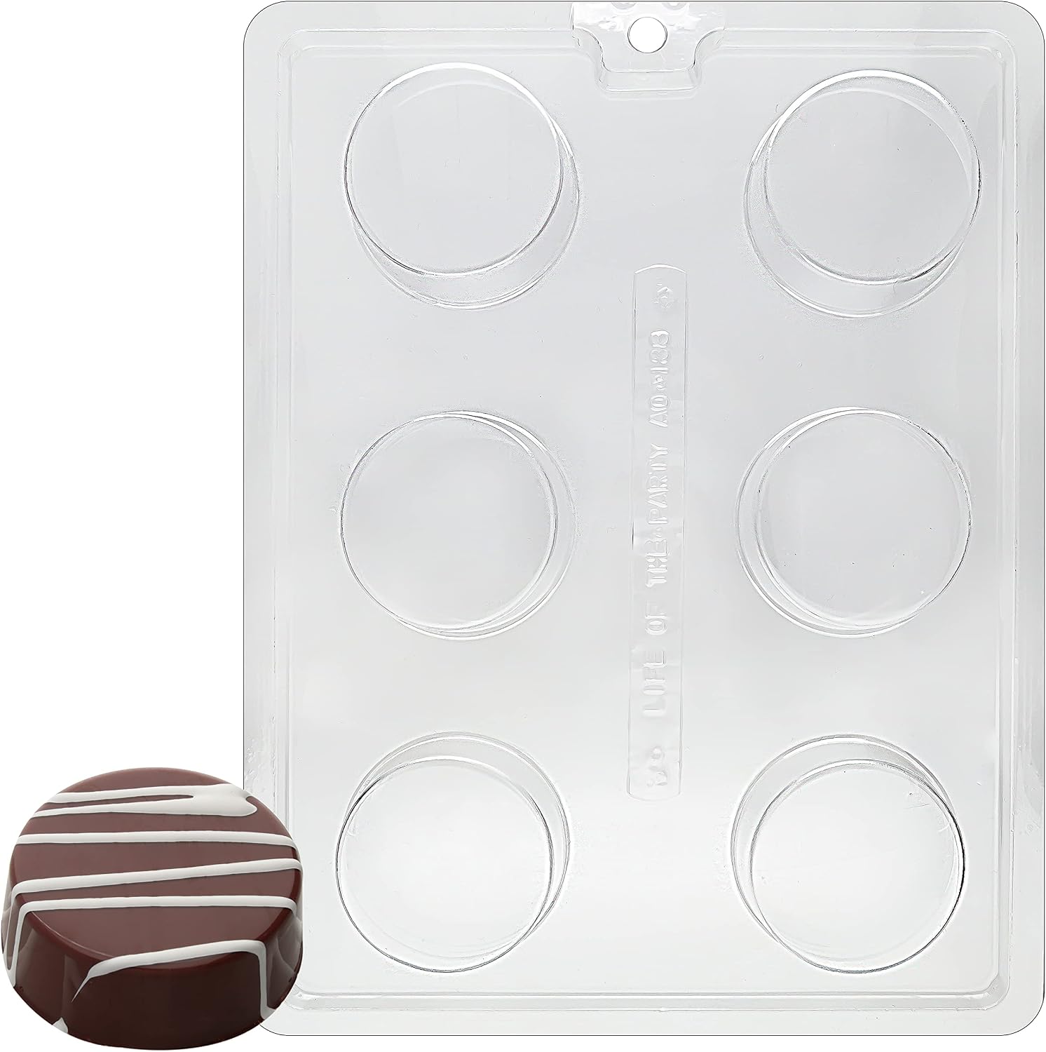 Life of the Party Plain AO138 Cookie Chocolate Candy Mold