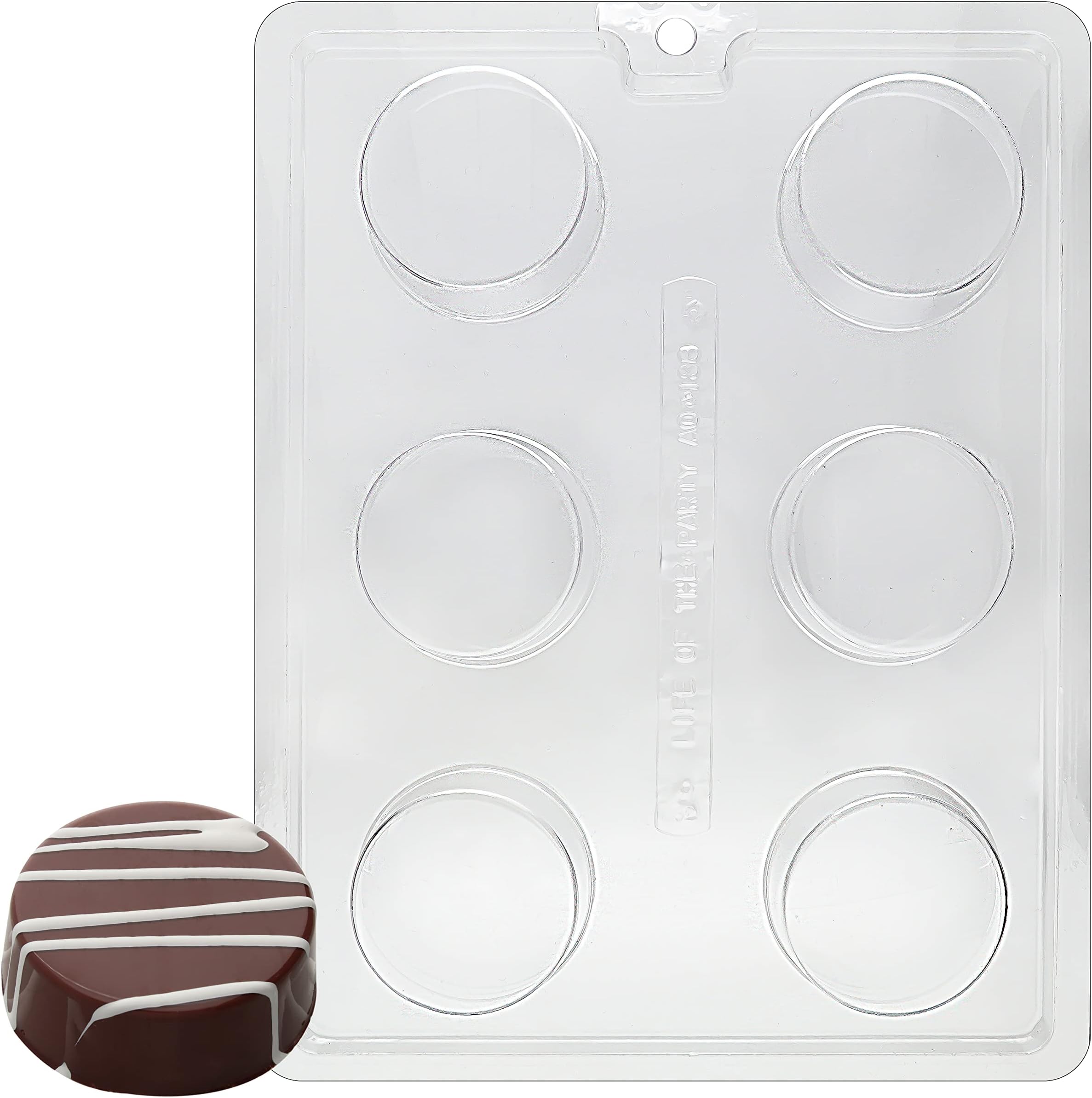 Life of the Party Plain Cookie Chocolate or Soap Mold with Molding instructions included