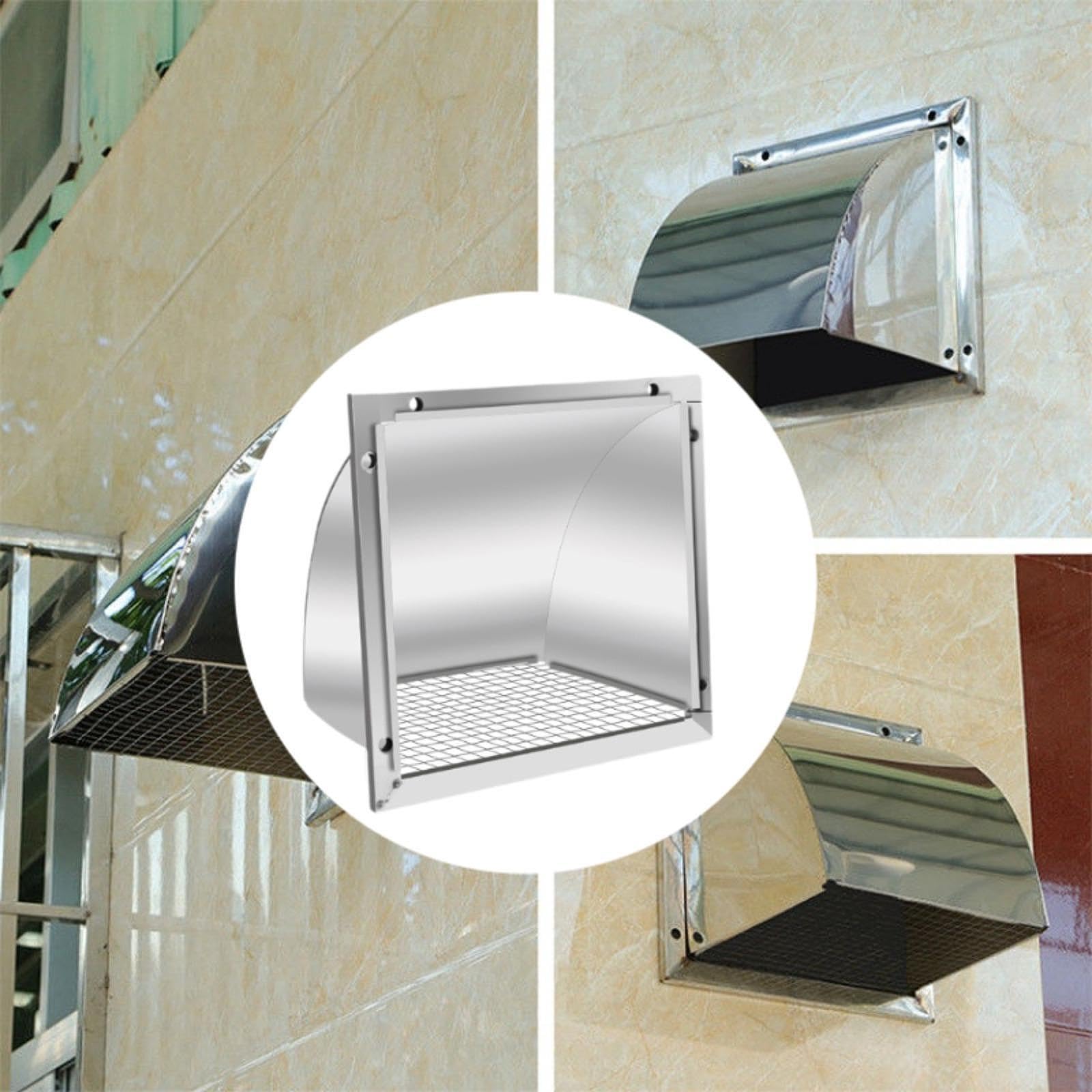 Cubierta de Ventilación para Secadora, Rejilla de Ventilación para Salida de Pared, Protección Contra Lluvia Y Nieve, Cubierta de Ventilación de Pared, 8 Inch