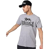 Lonsdale Pantaloncini Sportivi da Uomo, Grigio.
