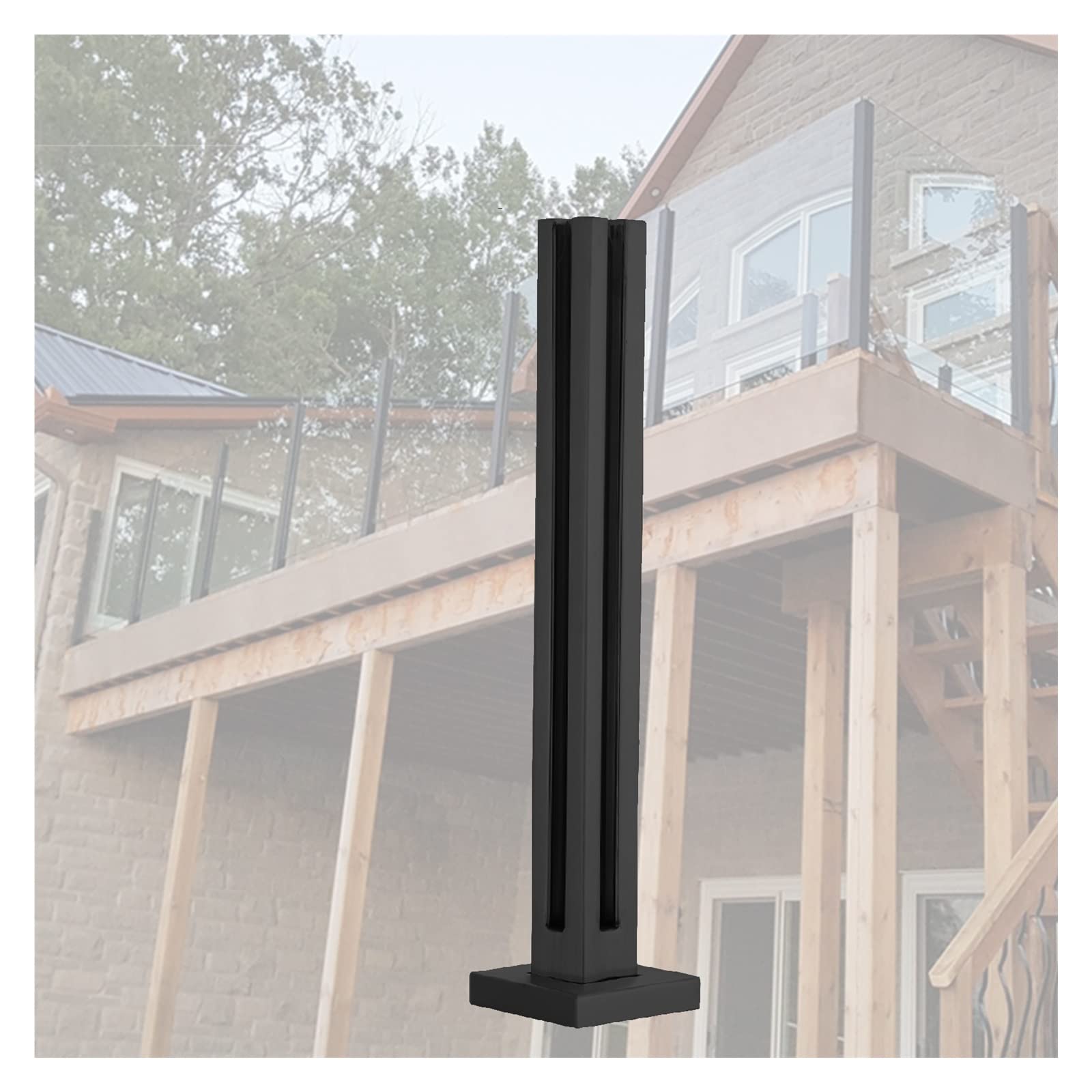 Rampe escalier pince de poteau de balustrade en verre pour sublimer votre patio et loft urbain