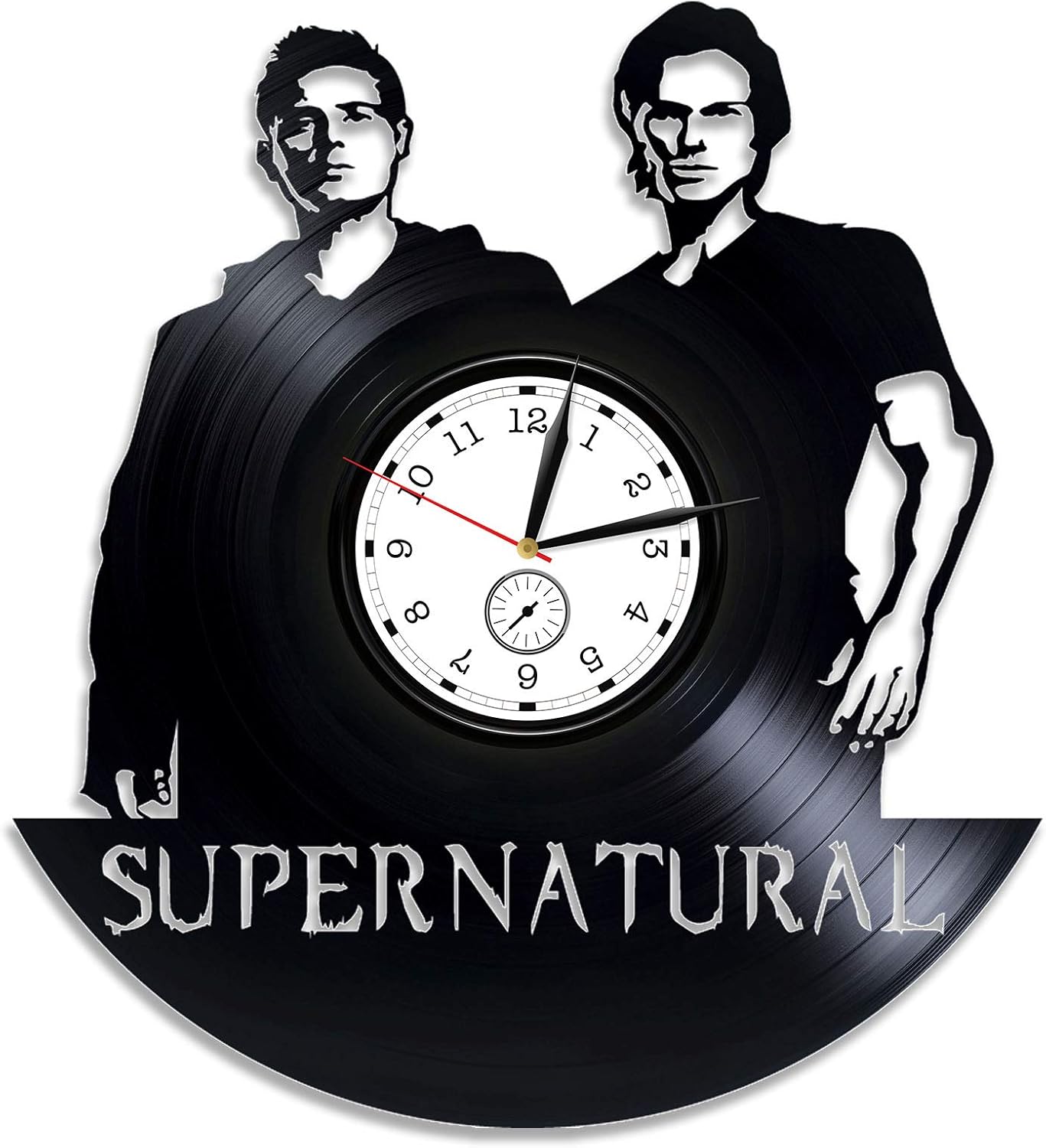 Supernatural Vinyl Clock Supernatural Wall Clock Supernatural Season 13 Xmas Gift Vinyl Wall Clock Dean Winchester Vinyl Record Wall Clock Sam Winchester Clock Supernatural 12 inch Clock