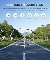 Vista 7 de Eyekepper 3 Levels Vision Multifocus Reading Glasses UV Protection Progressive Readers Men Women Bendable Memory Frame