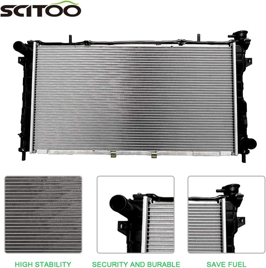 Radiator Fit for Dodge for Grand Caravan 3.8L 2001-2004 for Chrysler for Voyager 3.3L 2001-2003 Replacement New Aluminum Radiator