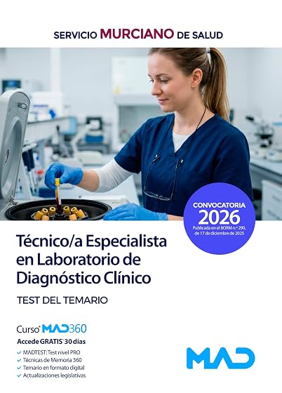 Técnico/a Especialista en Laboratorio de Diagnóstico Clínico. Test del