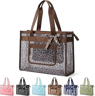 BAGSMART Tote Bag for Women, Personalized Teacher Appreciation Gifts | Self-standing Sandproof Mesh Beach Bag, Custom Jute Gift Tote w/ Stencils & Markers, Gift Bag Travel Cruise Essentials