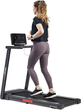 Sunny Health & Fitness Slim Folding Treadmill w/Brushless Technology