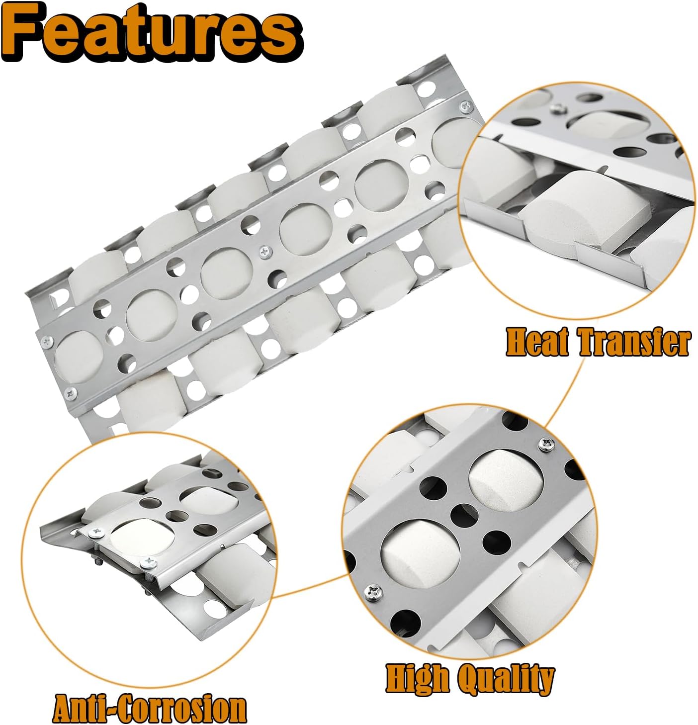 RJC009P Briquette Tray Grill Replacement Parts for RCS Premier Series RJC32A RJC32AL RJC40A RJC26A Grill Parts Summerset Sizzler Grill Briquettes Assembly Brncov-Siz Pro 26’’ 32’’ 40’’ Heat Plates