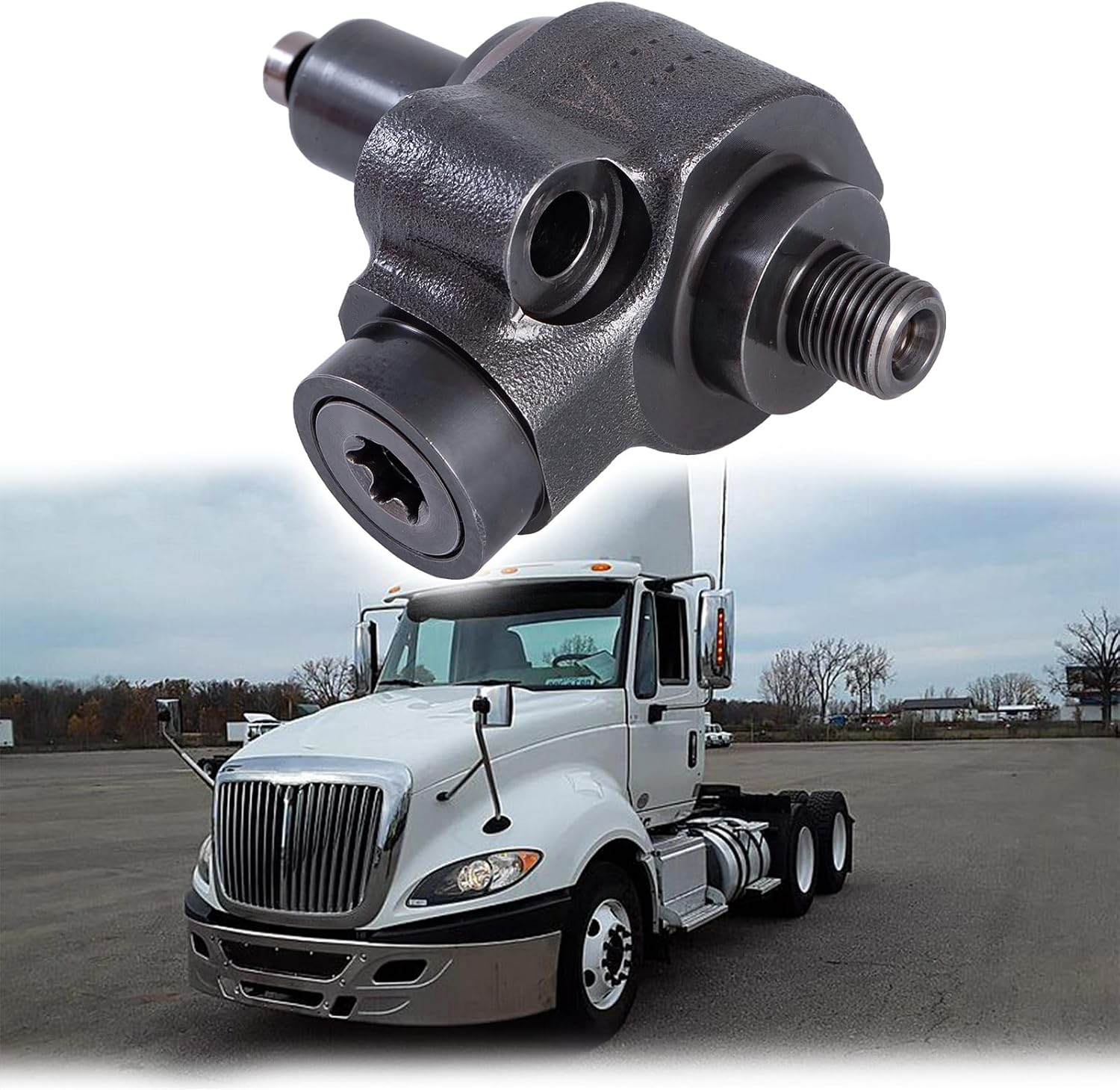 High Pressure Fuel Pump Cylinder Head Fit for Navistar MaxxForce 11 13 15 Replace 0445020126 0986437506 3007641C91