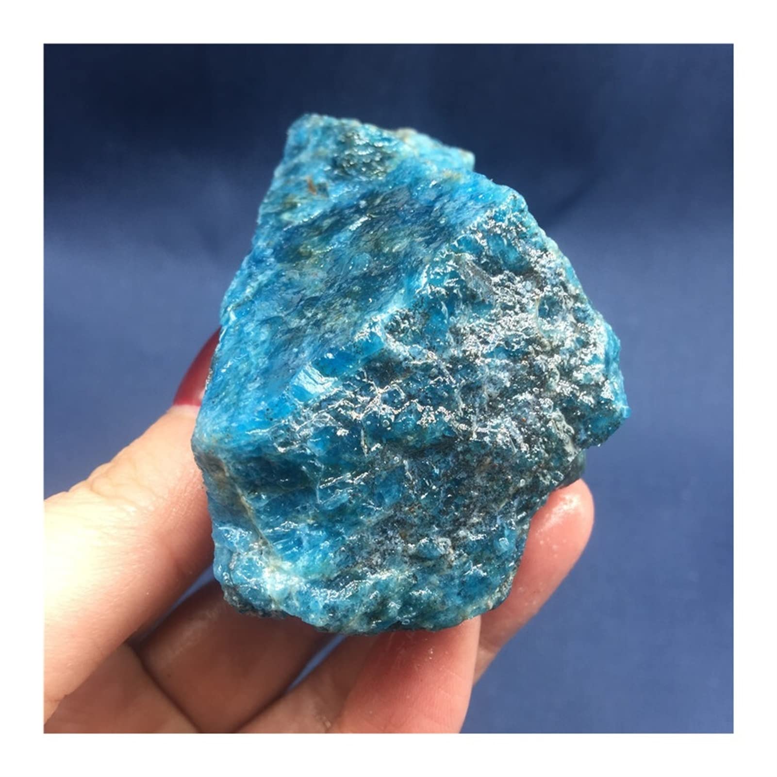 Edelsteine und Kristalle 1 Stück natürliche Rohe Blaue Rohsteine Kristallkies Mineralien Edelsteinprobe Steinmineralprobe (260_320 g)