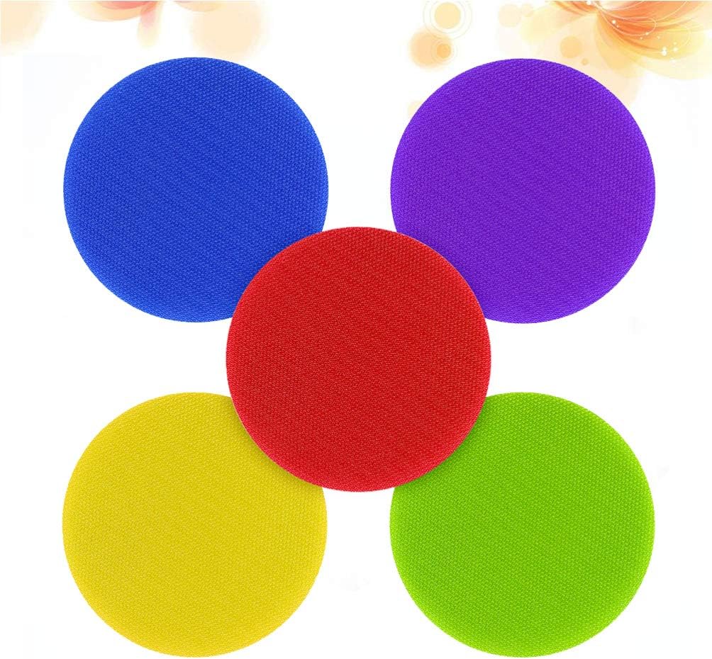 40% Off Discount BESPORTBLE 30 Pcs Carpet Spot Sit Markers 4 Circles Spot Sitting Carpet Marker for Kids, Teachers, Preschool and Kindergarten (Random Color)